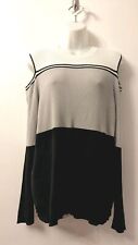 Principles Ben Di Lisi Black Mix Block Ribbed Cold Shoulder Jumper Size 18, used for sale  Shipping to South Africa