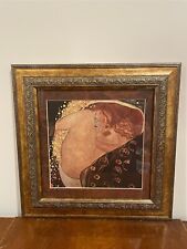 Impressão artística retrato Gustav Klimt Danae 13,5x13,5 moldura dourada vintage Art Nouveau comprar usado  Enviando para Brazil