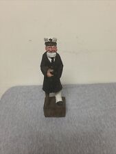 Vintage Hand Carved Wood Sailor Sea Captain Peg Leg Figure 12” for sale  Shipping to South Africa