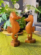 Seahorses carved wooden for sale  PADSTOW