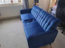 Sofa futon velvet for sale  MACCLESFIELD