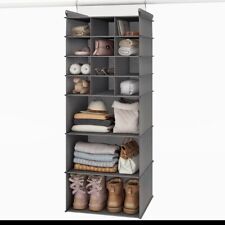 Used, Hanging Closet Organizer Storage 15 Section Clothes Drawers & Shoe Shelves for sale  Shipping to South Africa