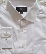 Camisa formal masculina M&S branca tamanho 15,5 polegadas slim fit moderna comprar usado  Enviando para Brazil
