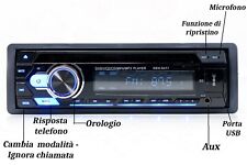 Autoradio bluetooth usb usato  Marano Di Napoli