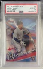 2017 Aaron Judge Bowman's Best #1 PSA 10 Gem Perfeito RC Rookie Refractor! Yankees comprar usado  Enviando para Brazil