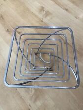 METAL FRUIT BOWL BASKET STAND SQUARE 29x29x11cm Used for sale  Shipping to South Africa