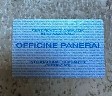 Panerai card blank usato  Italia