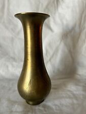 Used, Vintage Etched BRASS 6 Inch VASE for sale  Shipping to South Africa