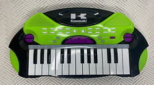 Teclado de piano de música infantil vintage Kawasaki, testado funcionando muito bem verde comprar usado  Enviando para Brazil