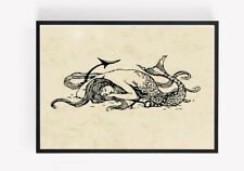Vintage mermaid print for sale  WOLVERHAMPTON