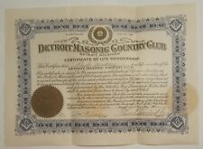 1920 detroit masonic for sale  Madison