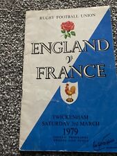 England rugby programme for sale  ELLON