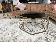 brass glass coffee table for sale  SUTTON COLDFIELD