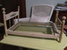 Vintage Wooden Doll Furniture Bed Display Staging Collector Folds for sale  Shipping to South Africa