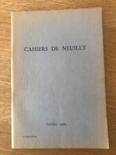 Revue cahiers neuilly d'occasion  Issy-les-Moulineaux