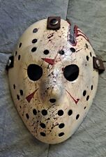 Jason voorhees Viernes 13 Parte 3/4 ALTA CALIDAD Cosplay Máscara Pintada a Mano segunda mano  Embacar hacia Mexico