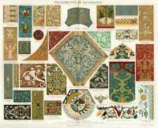 Ornamenti Mosaico Rinascimento Intarsia Litho Circa 1900 comprar usado  Enviando para Brazil