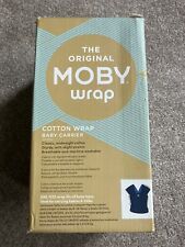The Original MOBY Wrap Classic Navy Cotton Wrap Baby Carrier 8-35lbs New In Box for sale  Shipping to South Africa