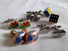 Pairs various cufflinks for sale  LUTTERWORTH