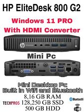 Usado, HP EliteDesk 800 G2 Mini CPU PC Core i5-6600T 16GB-250GB SSD com conversor HDMI comprar usado  Enviando para Brazil