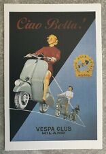 Vespa scooter postcard for sale  KIDDERMINSTER