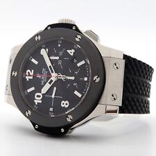 Hublot Big Bang 44mm cronógrafo mostrador preto automático aço 301.SB.131.RX comprar usado  Enviando para Brazil