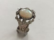 Silver ring opal for sale  GRAYS