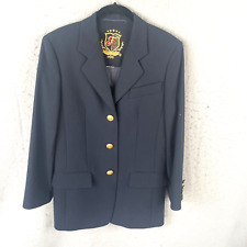 Mondi Fashion Jacket Women’s Navy Blue Gold Buttons Blazer Sailor Coastal Office for sale  Shipping to South Africa