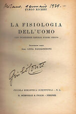 Fisiologia dell uomo. usato  Italia