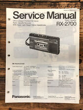 Rádio Panasonic RX-2700 / Boombox Manual de Serviço *Original*, usado comprar usado  Enviando para Brazil