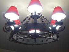 Gothic  / Arts & Crafts Style Iron Chandelier for sale  Shipping to South Africa