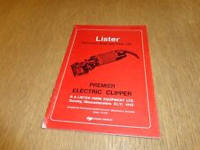 Lister premier electric for sale  CARNFORTH