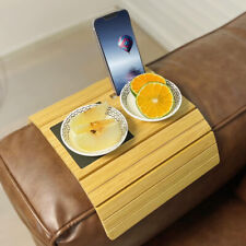 Porta-copo de bambu para sofá bandeja de braço bandeja para sofá mesas sofá braço mesa Perf comprar usado  Enviando para Brazil