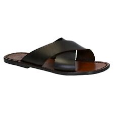 Mens leather slippers for sale  Shipping to Ireland