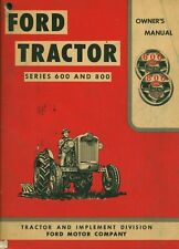 Tractor de las series 600 y 800 1955 ~ los propietarios operadores usado manualmente segunda mano  Embacar hacia Argentina