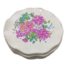 Used, Lilly Pulitzer Rose To The Occasion Melamine Plates Set Of 4 for sale  Shipping to South Africa