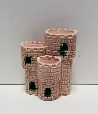 Tanque de peixes de cerâmica vintage aquário rosa Japão castelo decoração brinquedo em excelente estado usado comprar usado  Enviando para Brazil