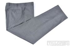 Pantalones de lujo ZANELLA PLATINUM Gris Devon 100% lana frente plano - 36 segunda mano  Embacar hacia Argentina