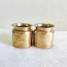 Used, 1940s Vintage Brass Ghee and Oil Pot - Set of 2 Rare Decorative Old Collectible for sale  Shipping to South Africa