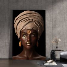 Quadro em Tela Africano Mulher Negra Pintura em Tela Arte em Tela comprar usado  Enviando para Brazil