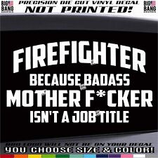 Firefighter vinyl decal for sale  Oregon