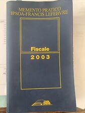 Memento fiscale 2003 usato  Fermo