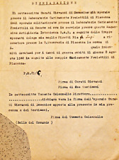 Documento guerra mondiale usato  Italia