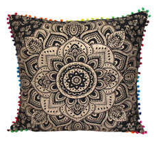 Capa almofada mandala quadrada de algodão 24 pol., travesseiro decorativo 2 peças comprar usado  Enviando para Brazil