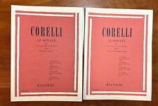 Usado, 2-12 Sonatas para violín y piano Corelli Op. V Parts I & II Ricordi 1978 NUEVO segunda mano  Embacar hacia Argentina