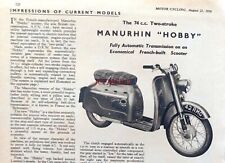 Manurhin hobby 74cc d'occasion  Expédié en Belgium