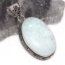 925 Silver Plated-Hememorphite Ethnic Gemstone Vintage Pendant Jewelry 2.1" Z968 for sale  Shipping to South Africa