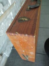 Paleta de pintura de artista antiga vintage caixa de madeira 17-1/4" X 13" comprar usado  Enviando para Brazil