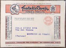 1958 cartoncino pubblicitario usato  Teramo