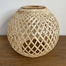 Woven rattan lamp for sale  CHESTERFIELD